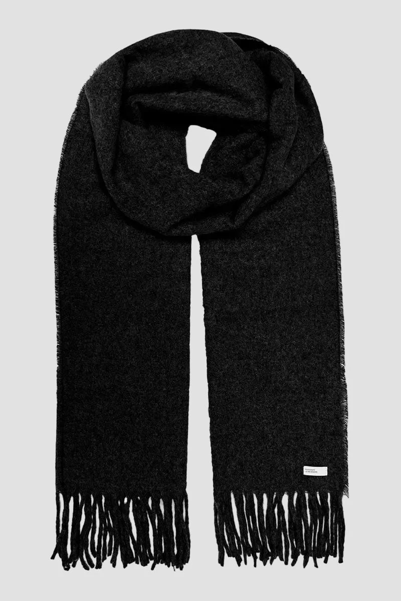 ONLY & SONS Easton Plain Knit Scarf Black