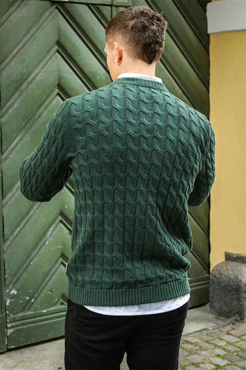 ONLY & SONS Kicker Cable Knit Crew Neck Rosin - Image 6