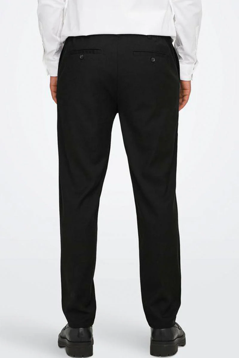 ONLY & SONS Lou Eno Tap Pants Black - Image 5