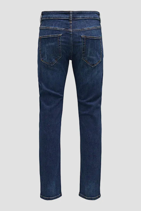 Only & Sons Weft Regular Fit 6752 Dark Blue Denim - Image 8
