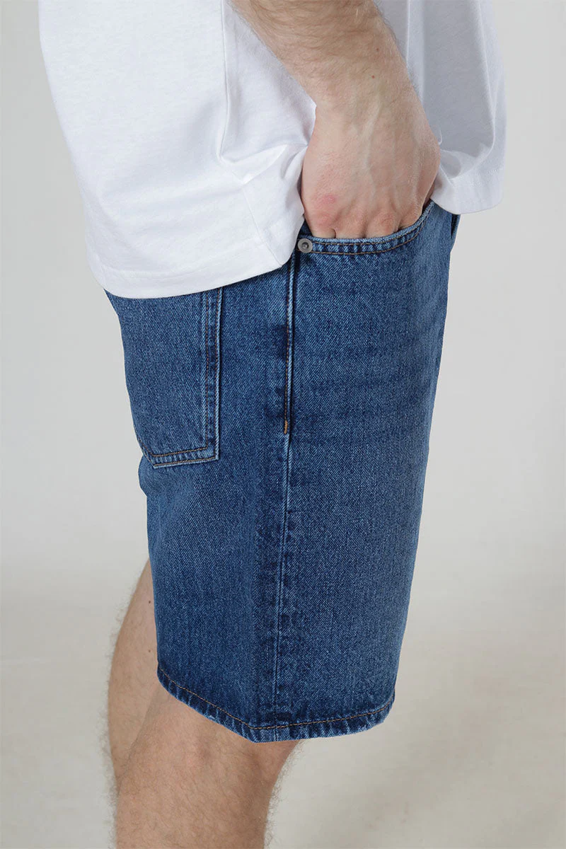 ONLY & SONS Edge Straight Fit Denim Shorts Medium Blue Denim - Image 3