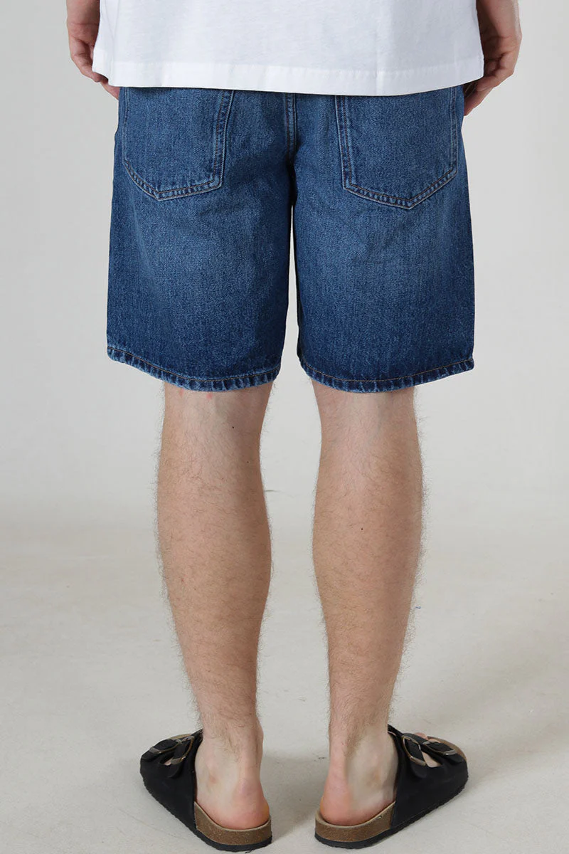 ONLY & SONS Edge Straight Fit Denim Shorts Medium Blue Denim - Image 5