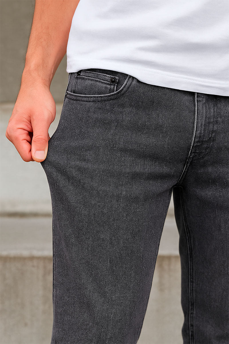 Only & Sons Loom Slim Fit Washed Black - Image 4