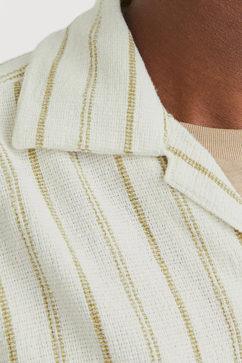 Jack & Jones Coba Stripe Resort Shirt SS Cedar - Image 4