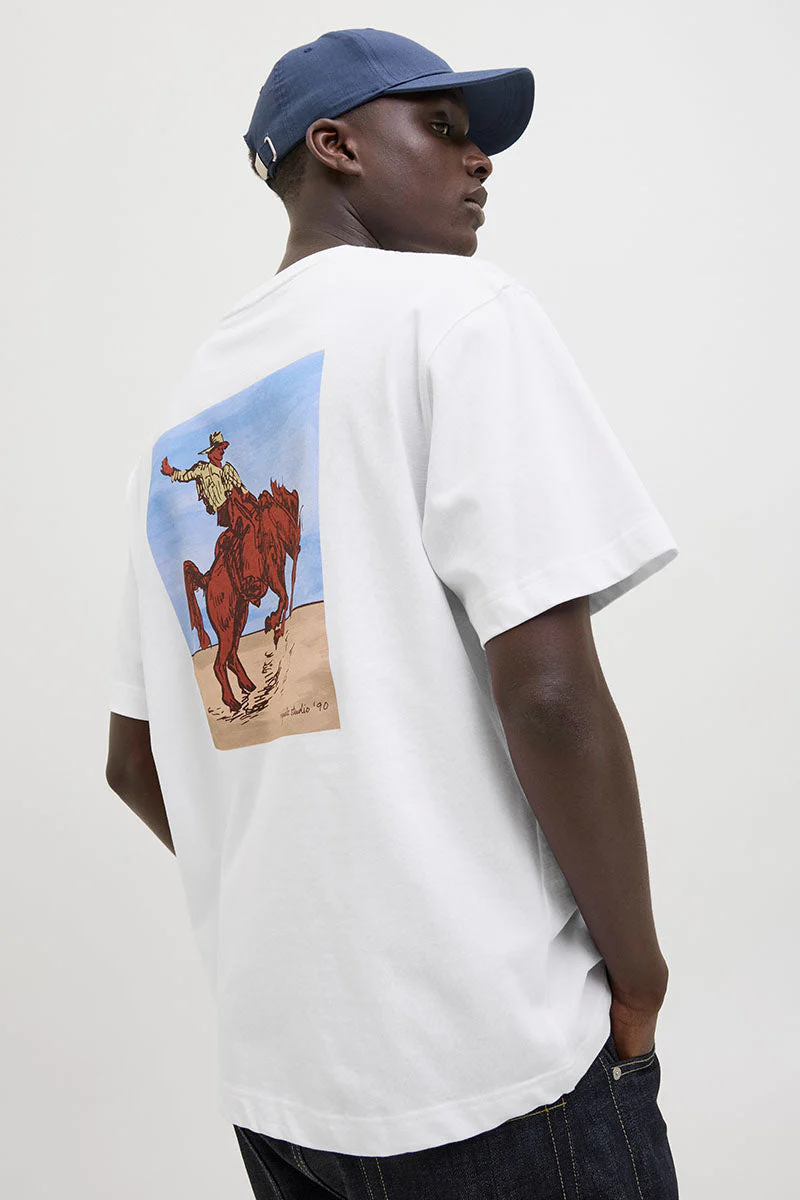 Jack & Jones Marrakesh Back Tee SS  Bright White Horse - Image 4