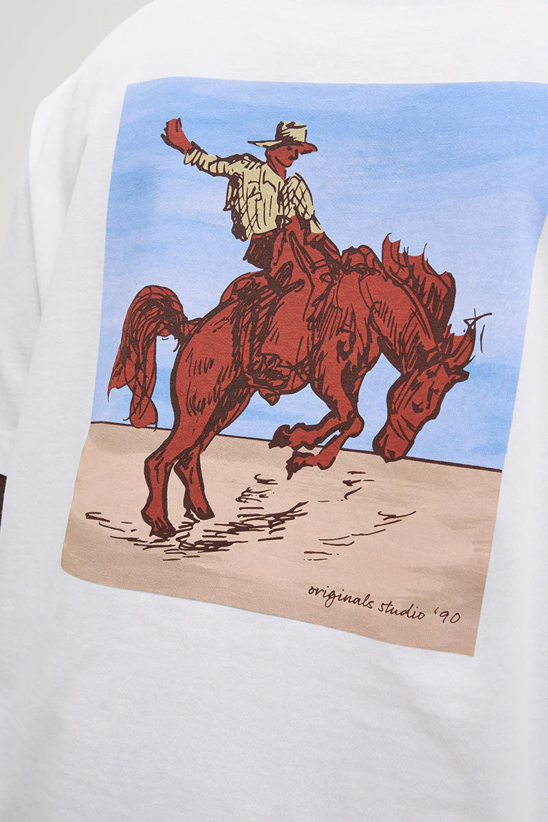 Jack & Jones Marrakesh Back Tee SS  Bright White Horse - Image 6