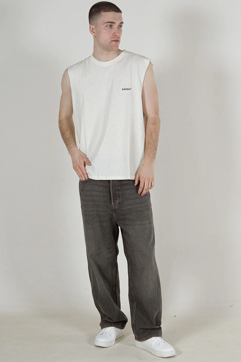 Jack & Jones Varenna Sleveless Tee Antique White - Image 4