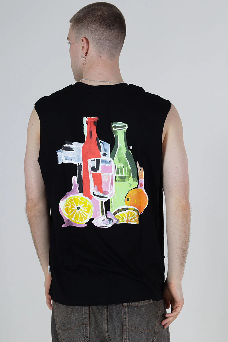 Jack & Jones Varenna Sleveless Tee Black - Image 3