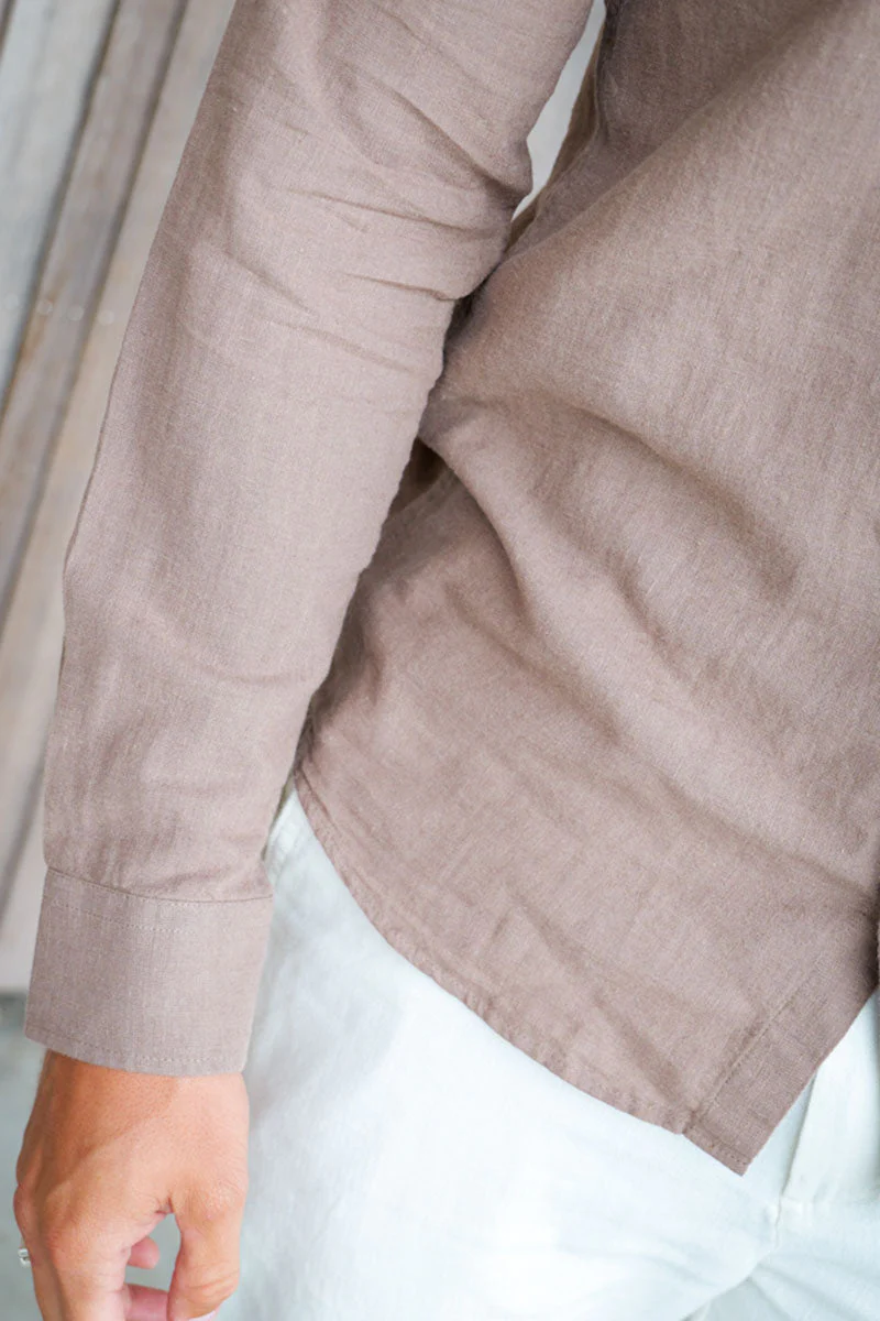 ONLY & SONS Caiden LS Linen Shirt Fossil - Image 4