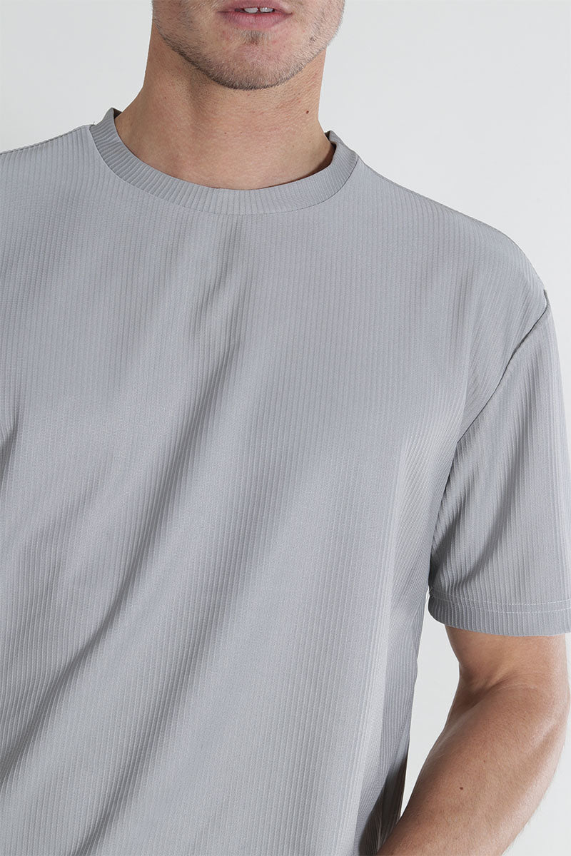 ONLY & SONS Fred Relaxed Plizze Tee Limestone - Image 3