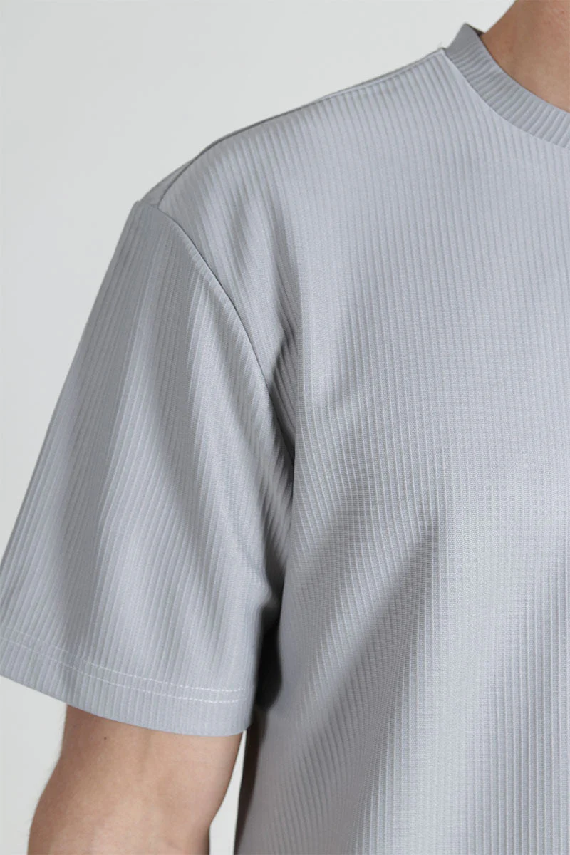 ONLY & SONS Fred Relaxed Plizze Tee Limestone - Image 4