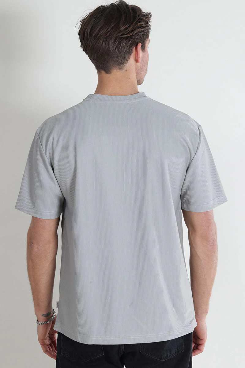 ONLY & SONS Fred Relaxed Plizze Tee Limestone - Image 5