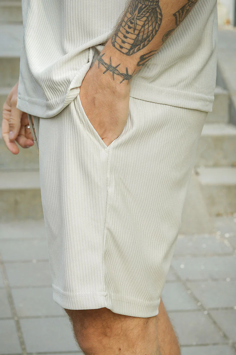 ONLY & SONS Tel Regular Plizze Shorts Moonstruck - Image 4