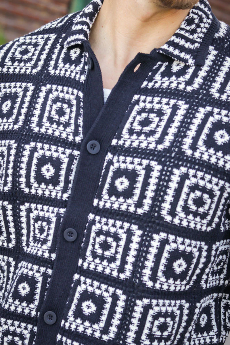 ONLY & SONS Bart Relax SS Knit Shirt Black - Image 3