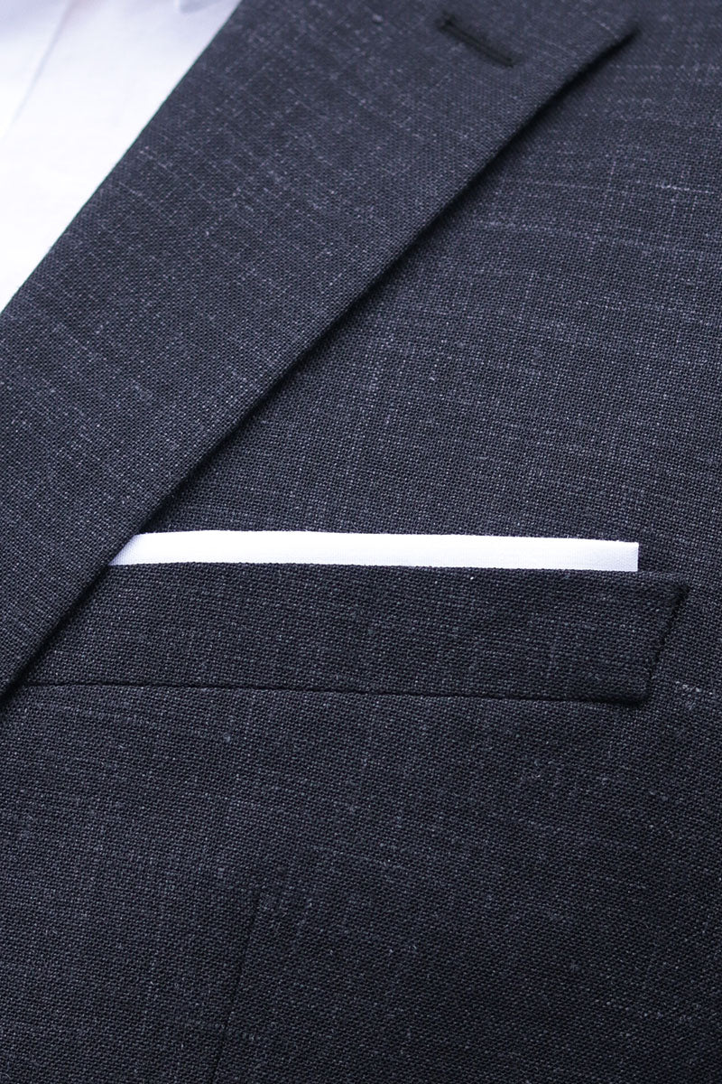 Selected SLHSLIM-OASIS LINEN BLZ NOOS Black - Image 4