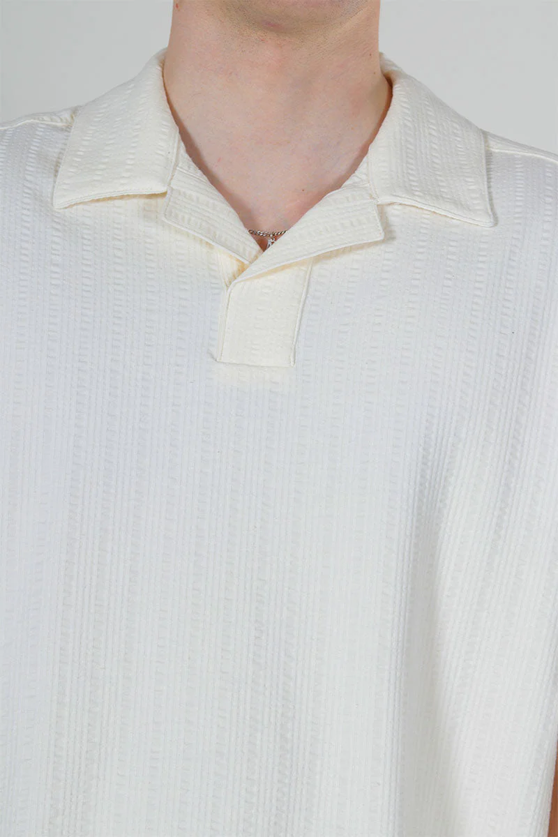ONLY & SONS Males Regular Fit SS Resort Shirt Egret - Image 3