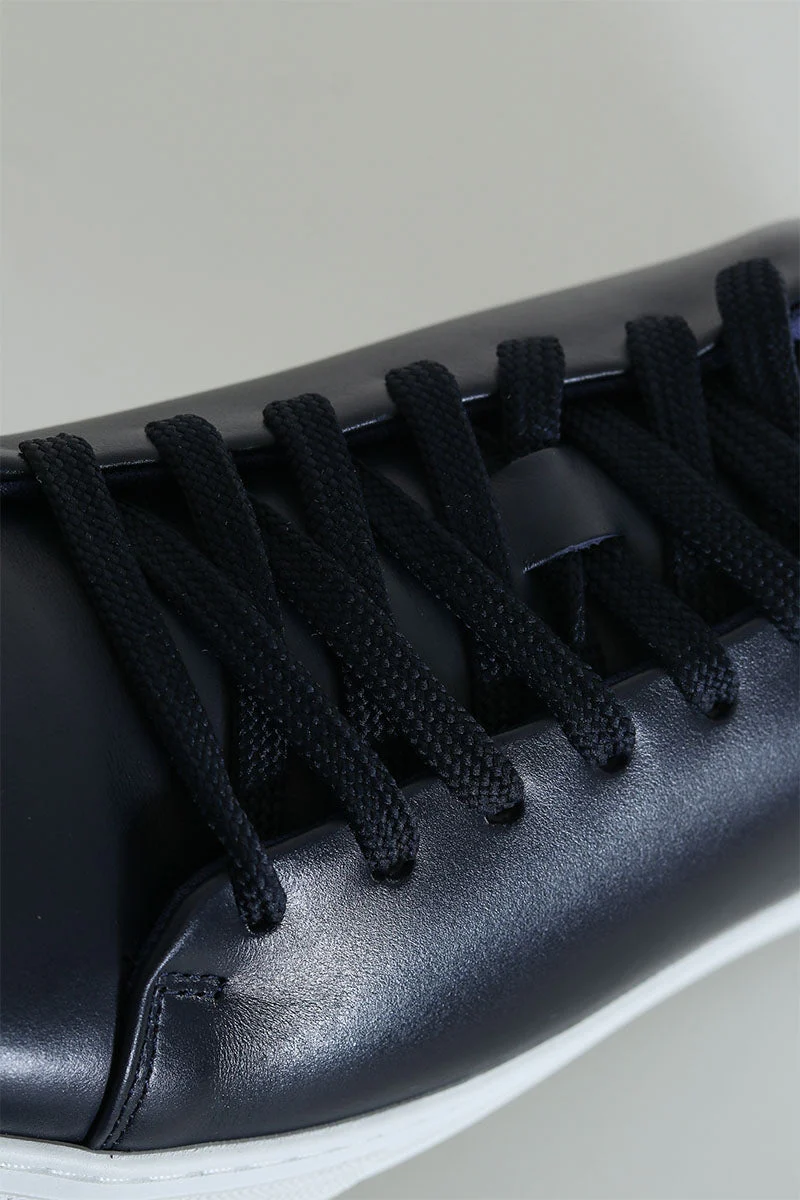 Selected David Chunky Leather Sneaker Sky Captain - Image 3