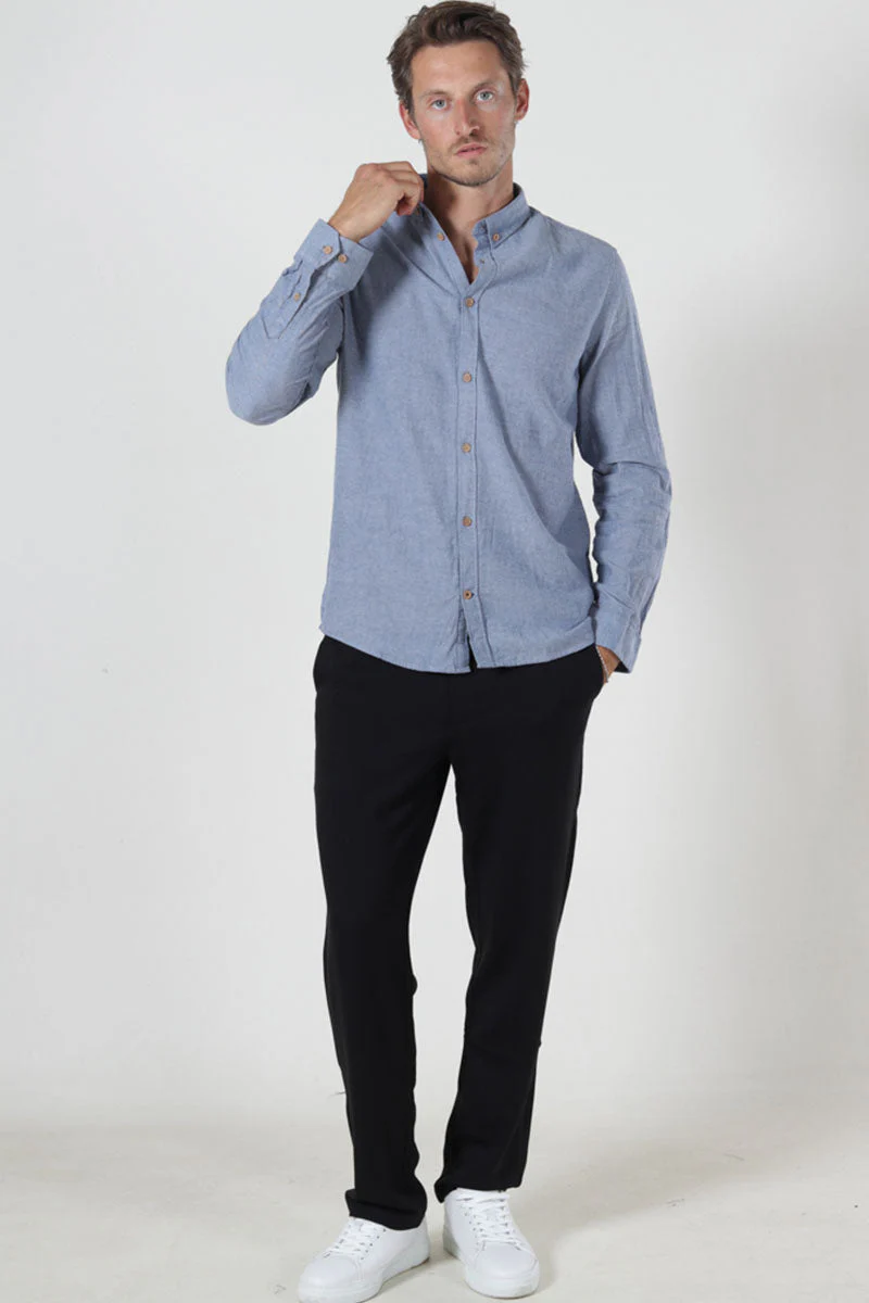 Kronstadt Johan Diego Cotton shirt Navy Mix - Image 2