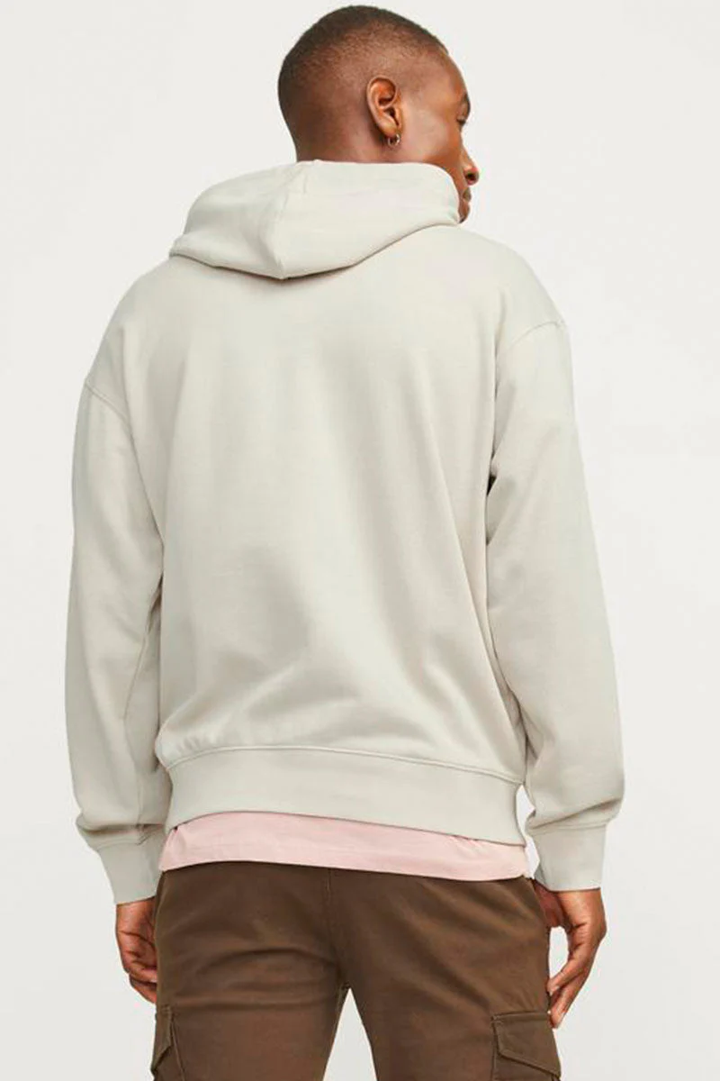 Jack & Jones Charge Sweat Hoodie Loose Fit Moonbeam - Image 5