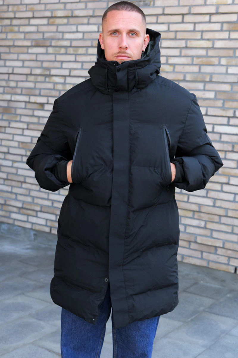 Jack & Jones Alpha Long Puffer Black - Image 7
