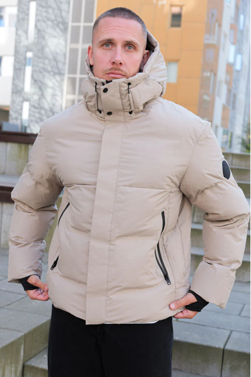 Jack & Jones Alpha Puffer Jacket Crockery - Image 3