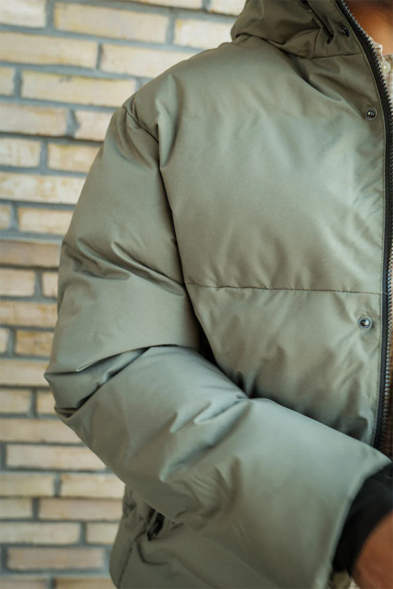 Jack & Jones Alpha Puffer Jacket Dusty Olive - Image 3