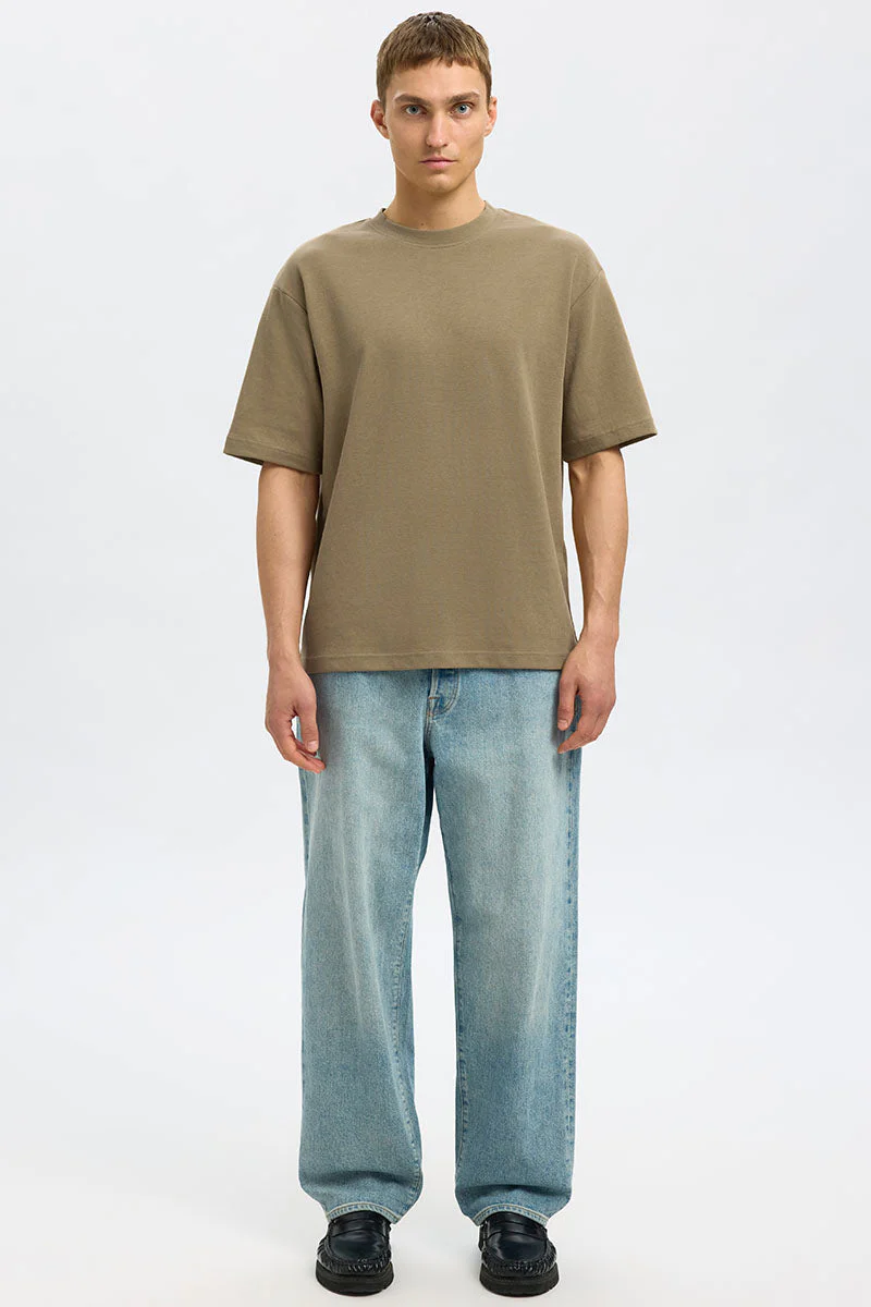 Selected Relax Oscar SS Tee Kelp - Image 2