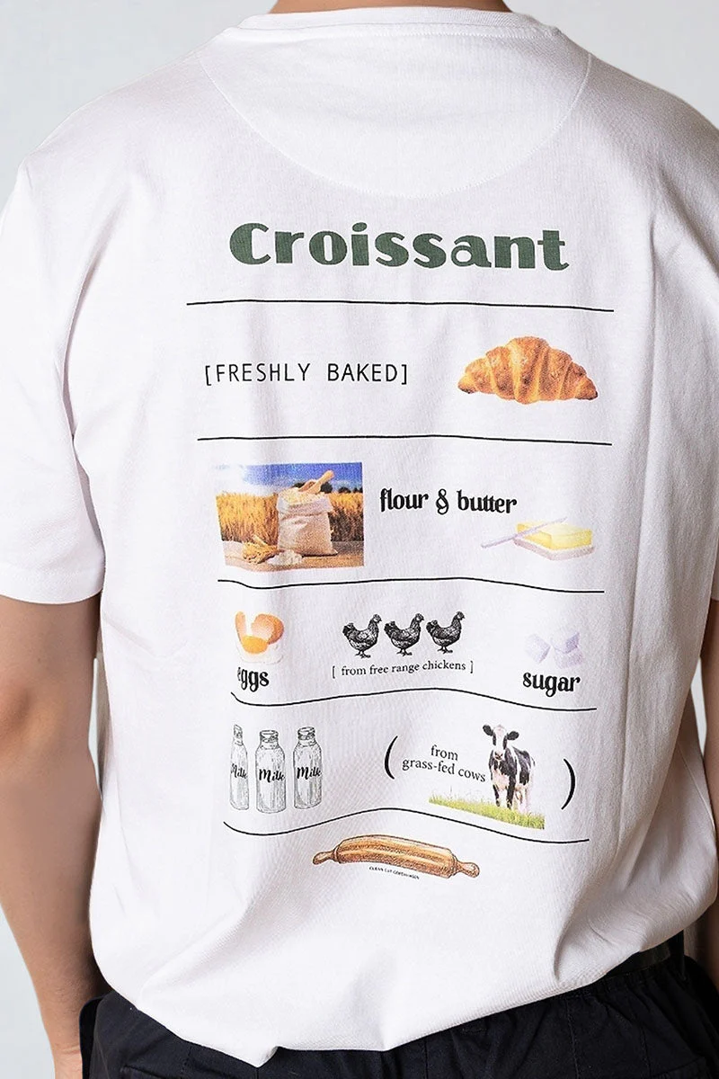 Clean Cut Copenhagen Croissant t-shirt White - Image 4