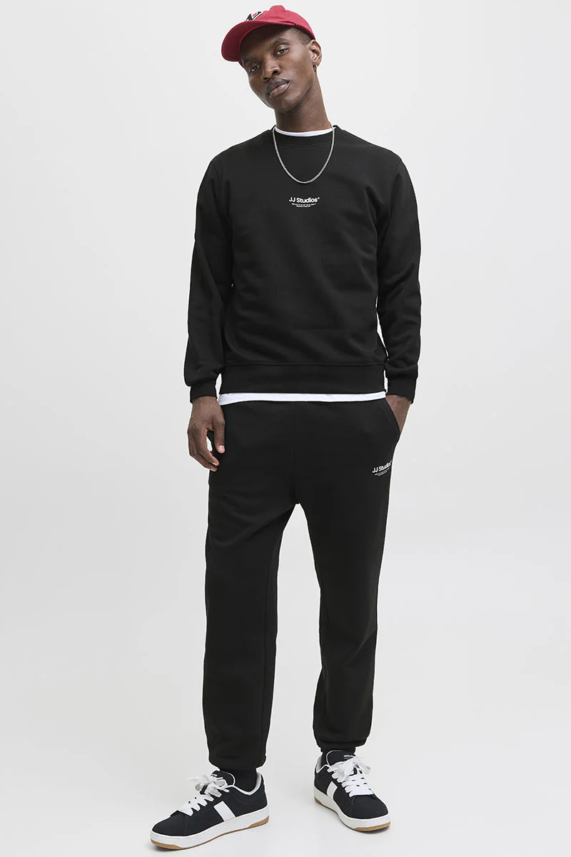 Jack & Jones Soho Sweat Crew Neck Black - Image 2