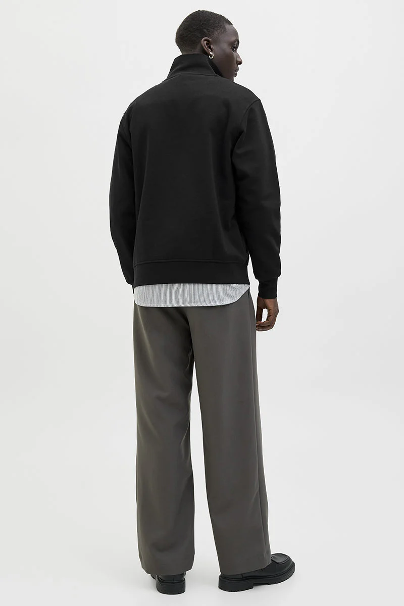 Jack & Jones Soho Sweat Half Zip Black - Image 6