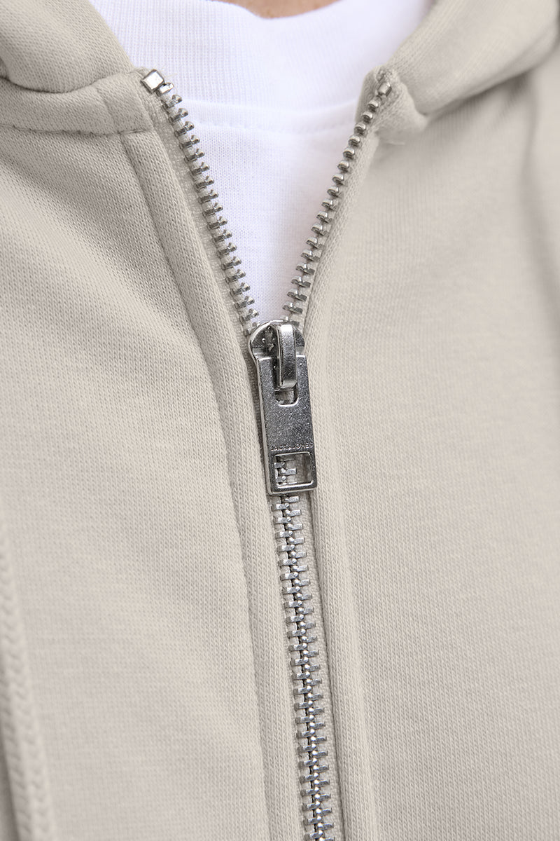 Jack & Jones Soho Sweat Zip Hoodie Moonbeam - Image 5