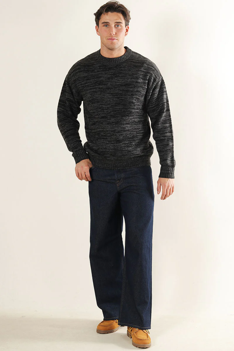 Jack & Jones Soho Ollie Knit Crew Neck Castlerock - Image 2