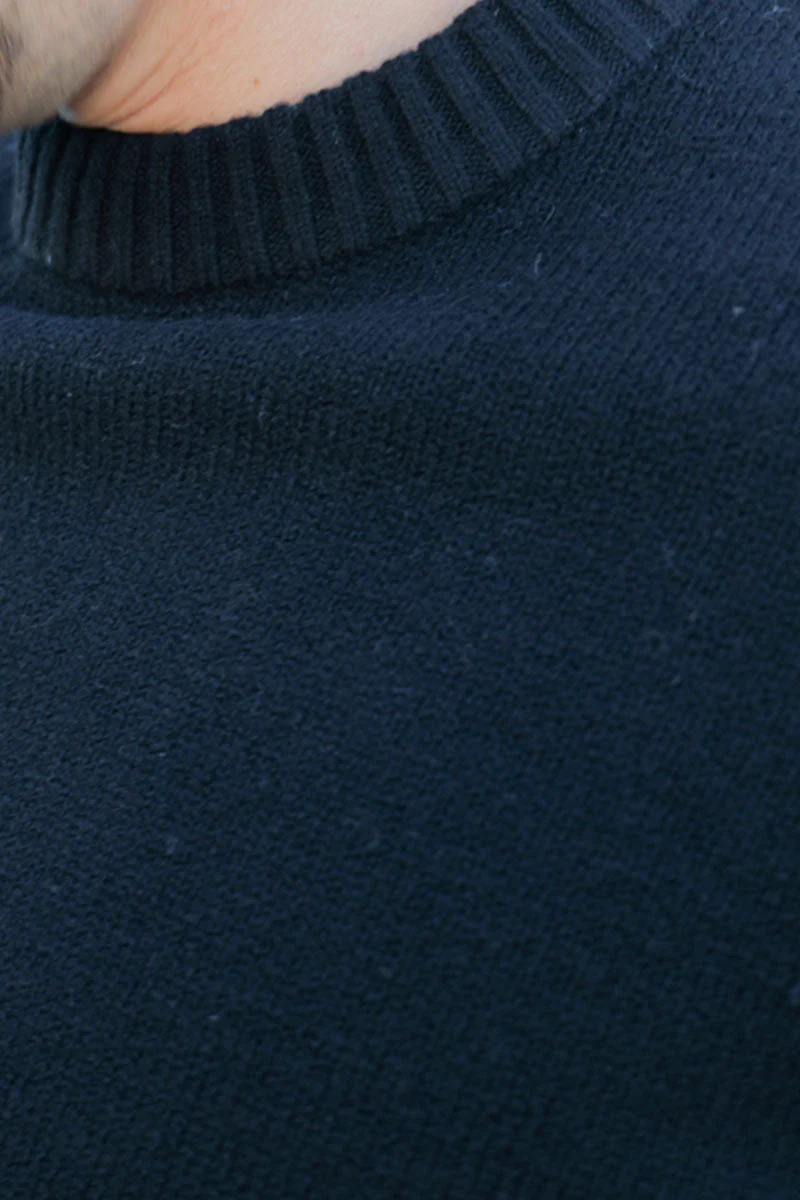 Jack & Jones Soho Ollie Knit Crew Neck Black - Image 3