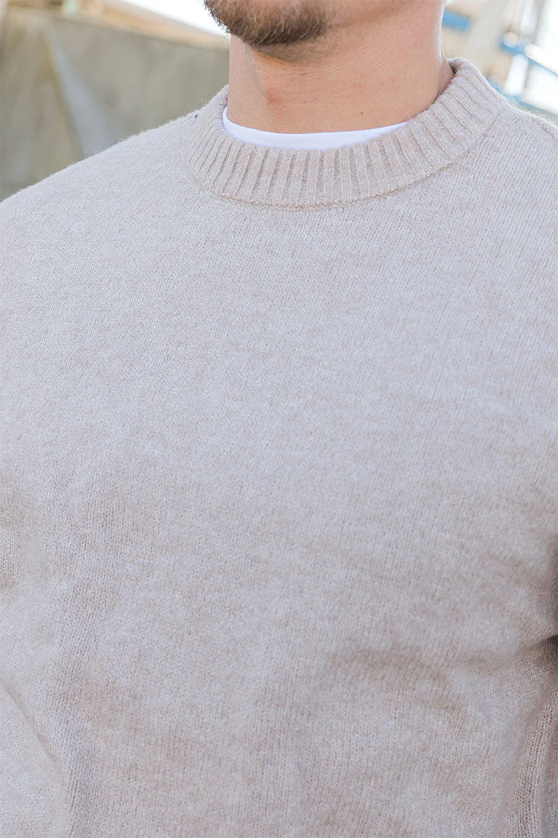 Jack & Jones Soho Ollie Knit Crew Neck Atmosphere - Image 3