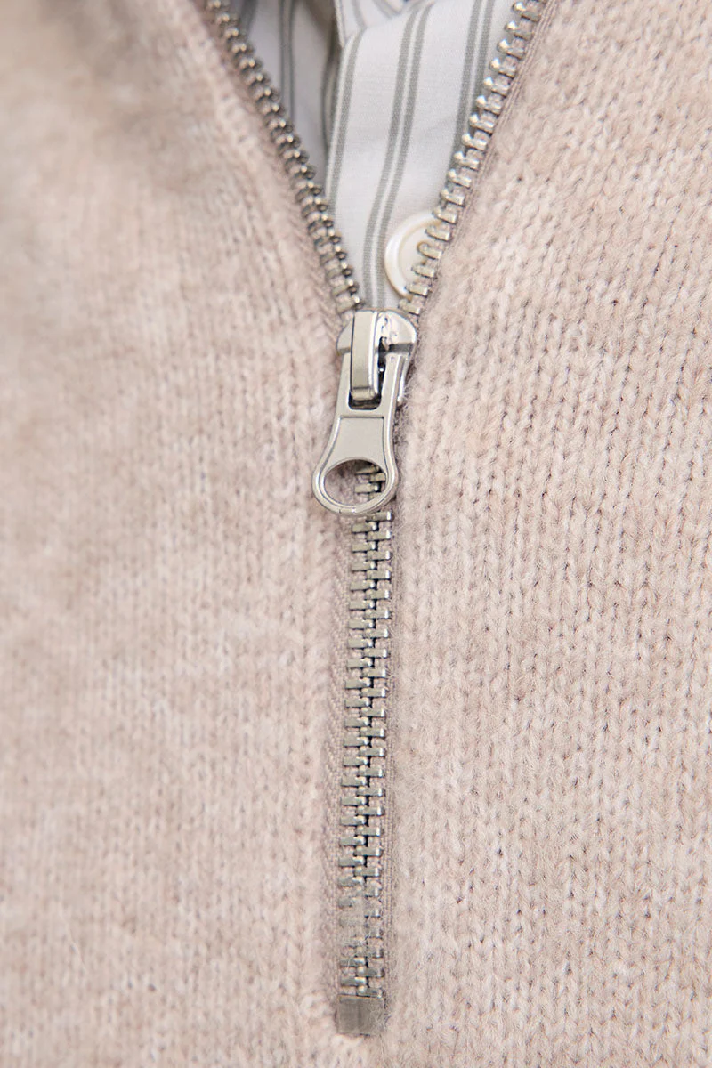 Jack & Jones Soho Ollie Knit Half Zip Atmosphere - Image 5