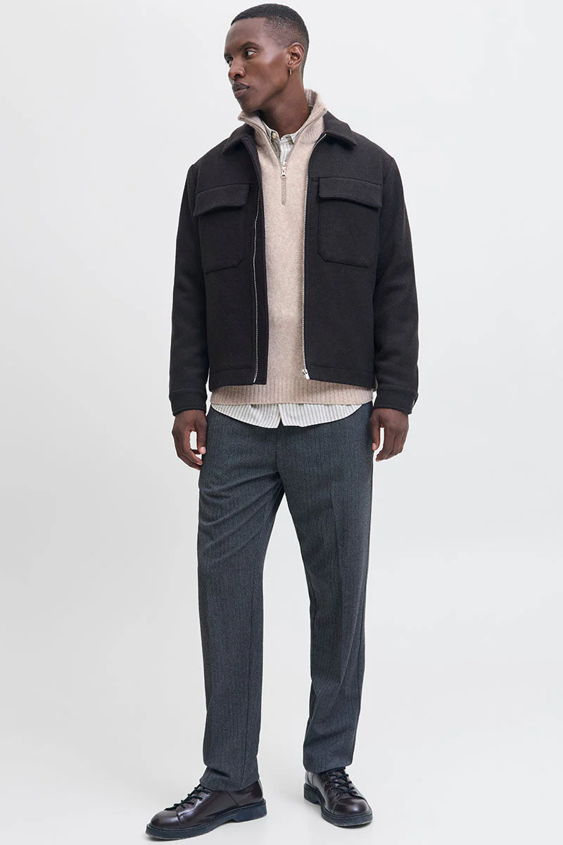 Jack & Jones Soho Ollie Knit Half Zip Atmosphere - Image 7