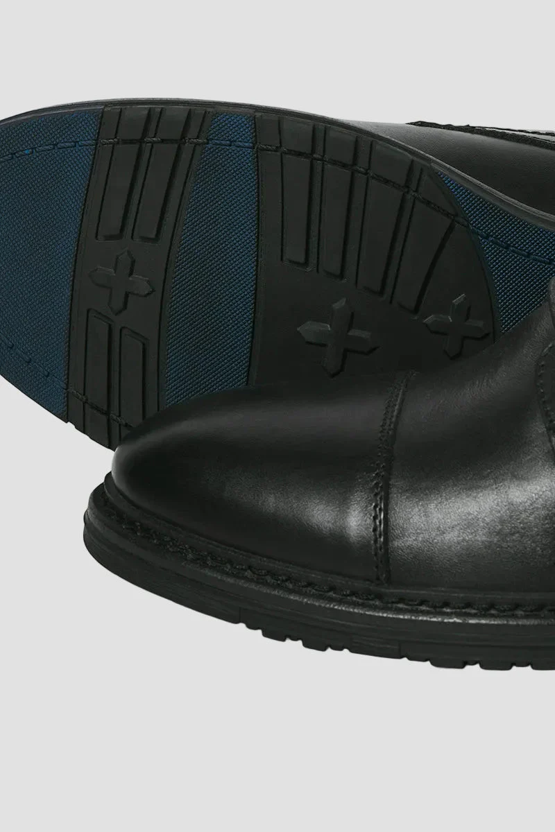 Jack & Jones Wentworth Leather Boots Black - Image 5