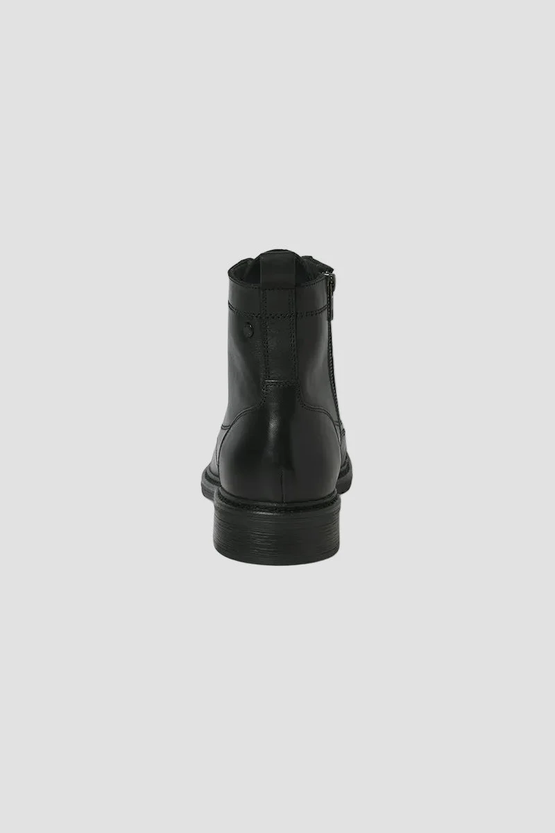 Jack & Jones Wentworth Leather Boots Black - Image 8