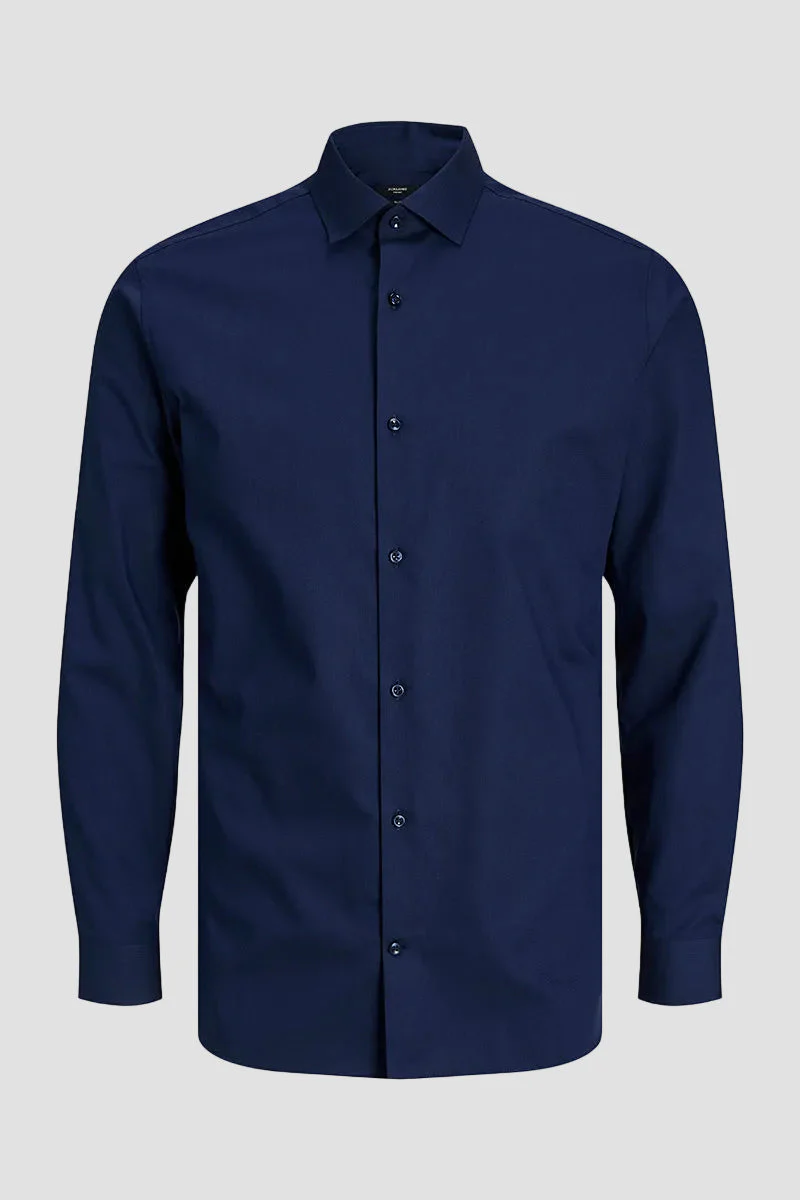 Jack & Jones Parker Wrinkle Resistant Shirt LS Perfect Navy - Image 5