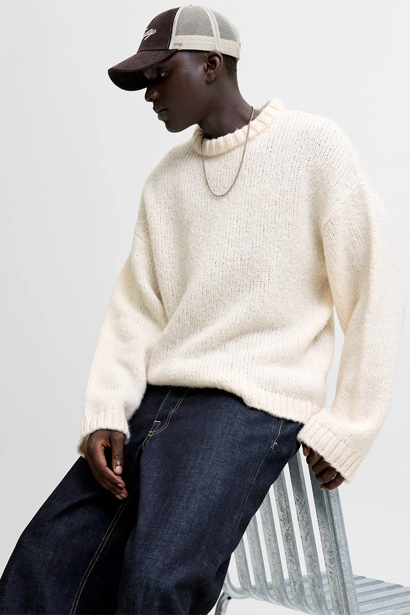 Jack & Jones Kidd Knit Crew Neck Sea Salt - Image 3