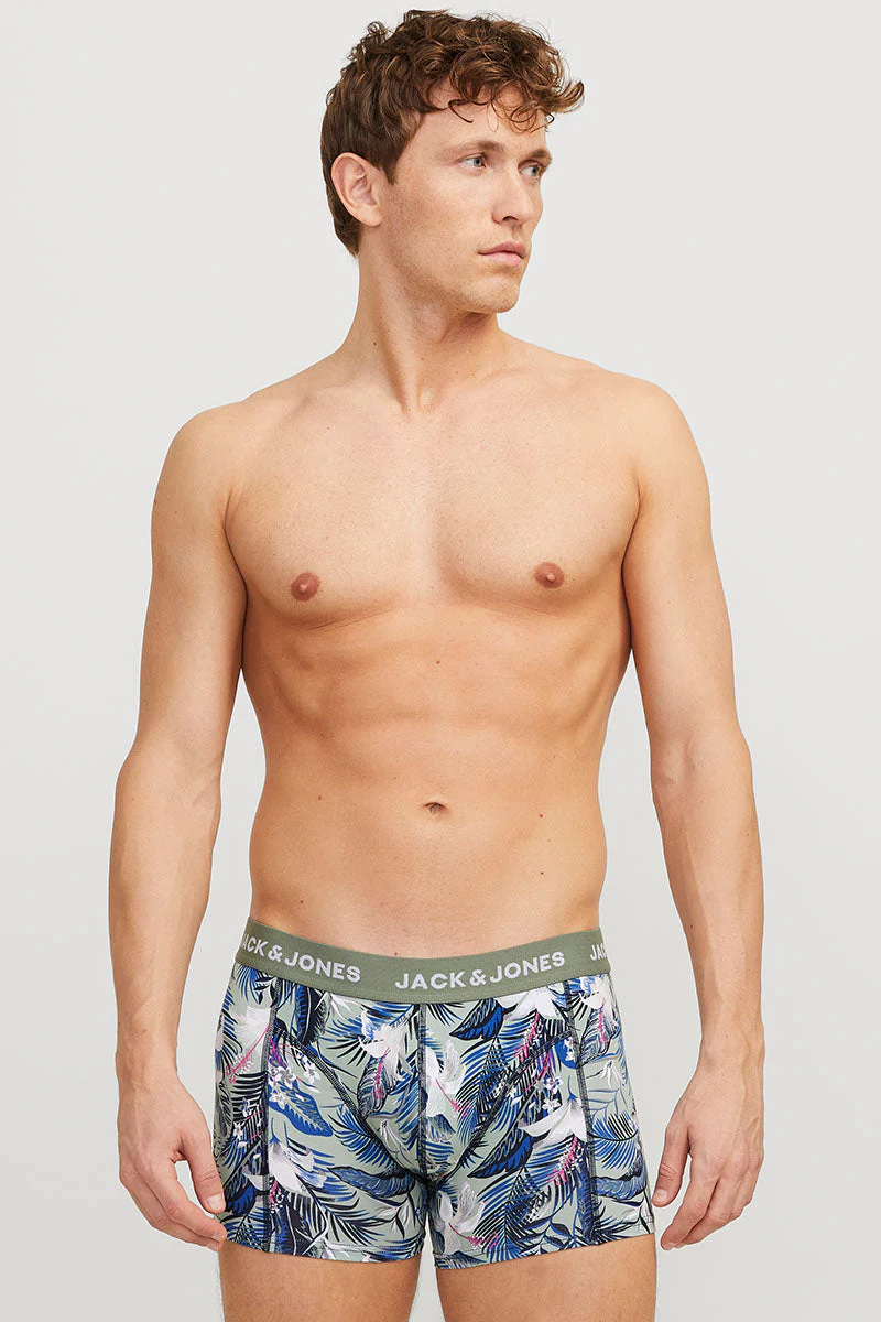 Jack & Jones Brady Flower Trunks 3-Pack Sky Captain - Image 5
