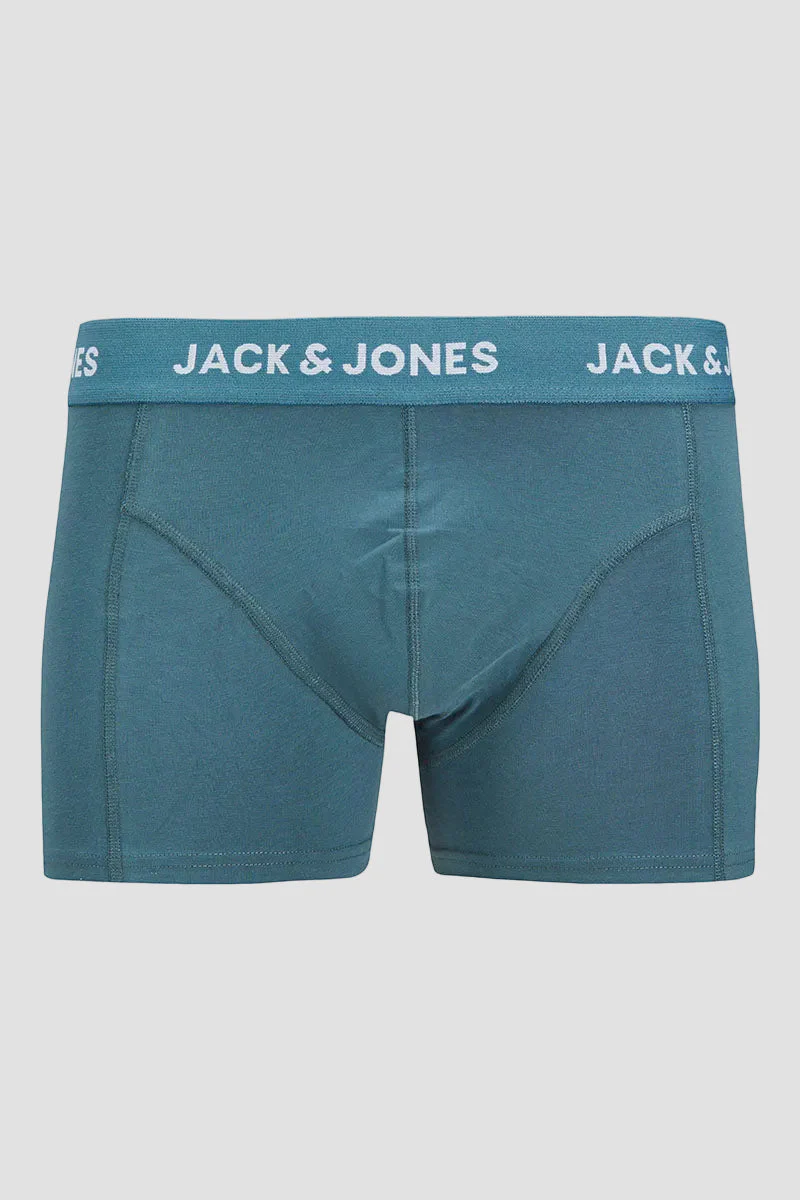 Jack & Jones Flower Bird Trunks 3-Pack Chambray Blue - Image 7