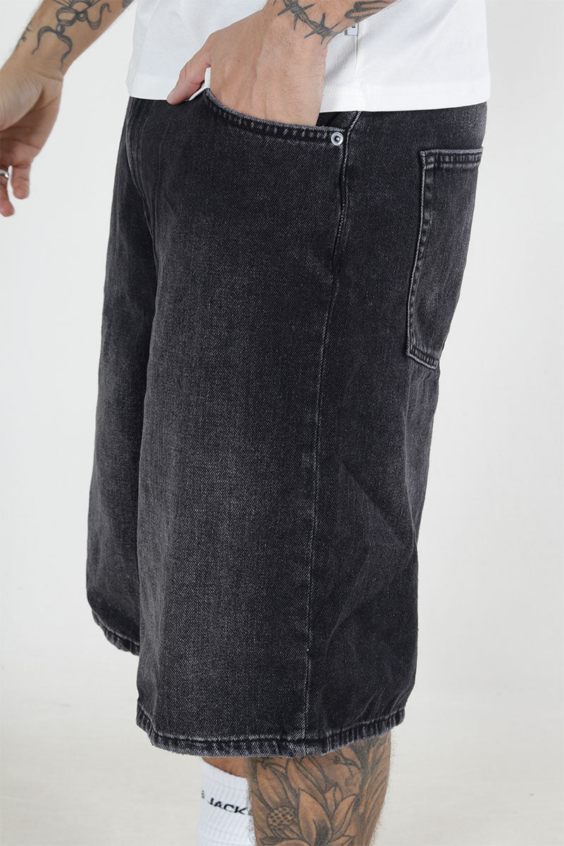 ONLY & SONS Carl Ballloon Fit Shorts Washed Black - Image 3