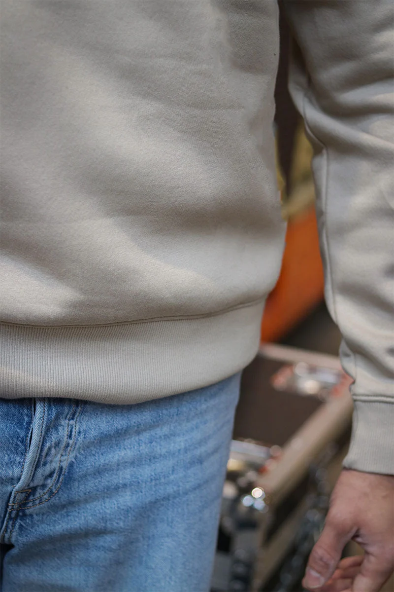 ONLY & SONS Ceres Half Zip Sweat Silver Lining - Image 3