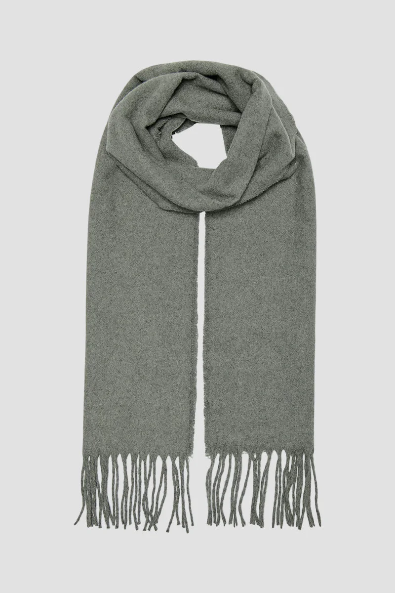 ONLY & SONS Easton Plain Knit Scarf Castor Gray