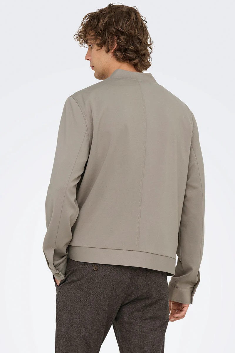 ONLY & SONS Mark Bomber Jacket Vintage Khaki - Image 5