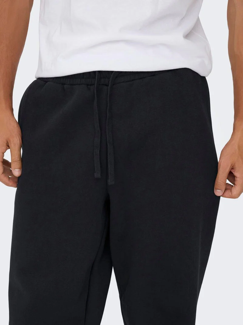 ONLY & SONS Ceres Wide Fit Sweat Pants Black - Image 13