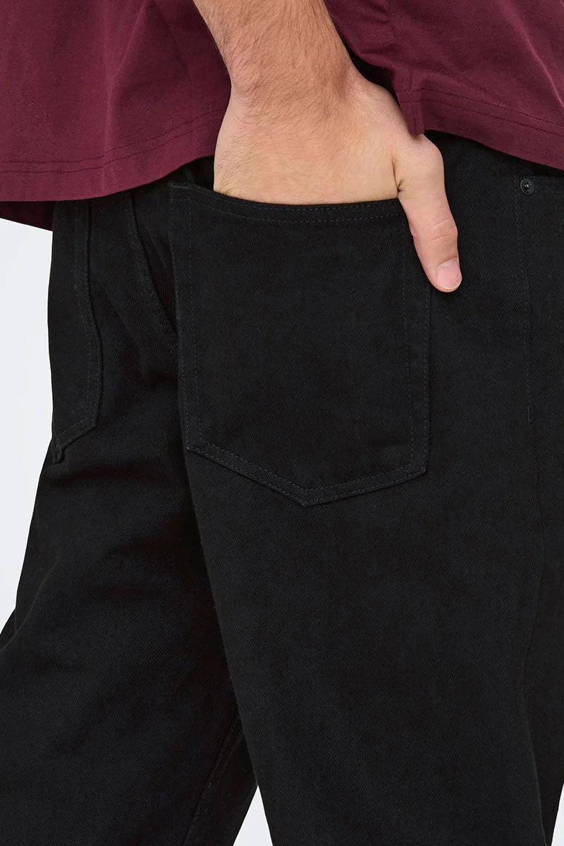 Only & Sons Fade Loose Fit 5396 Black Denim - Image 4