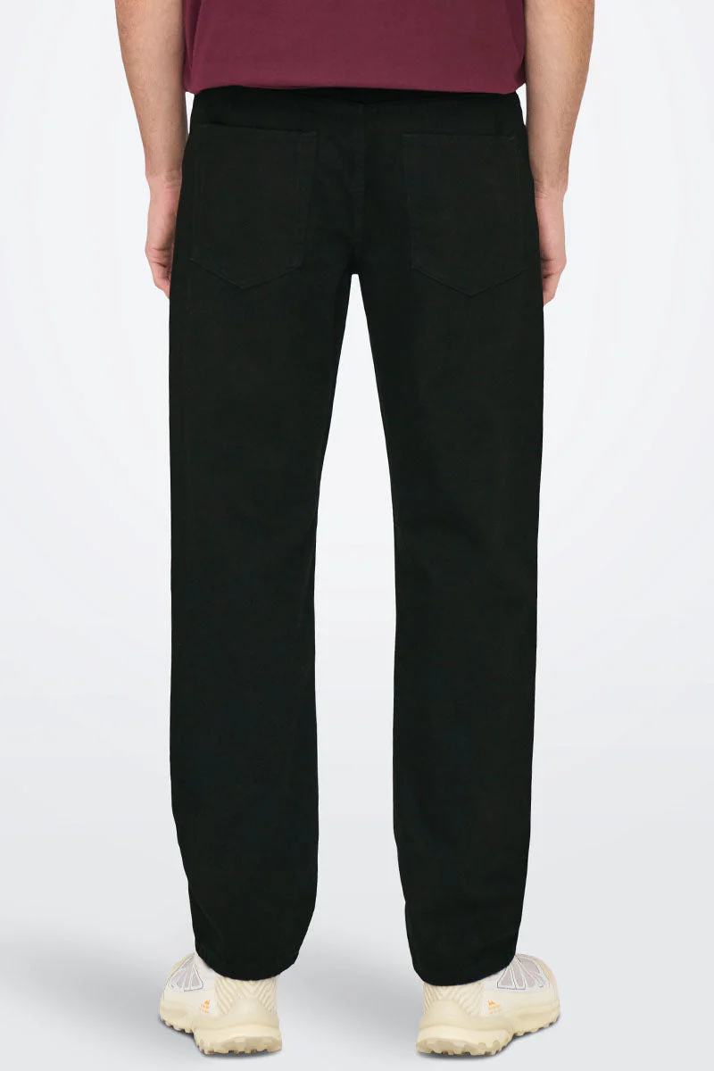 Only & Sons Fade Loose Fit 5396 Black Denim - Image 5