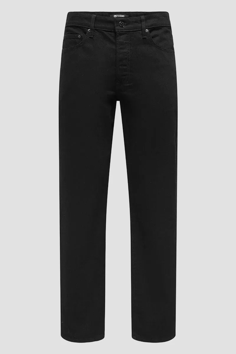 Only & Sons Fade Loose Fit 5396 Black Denim - Image 6